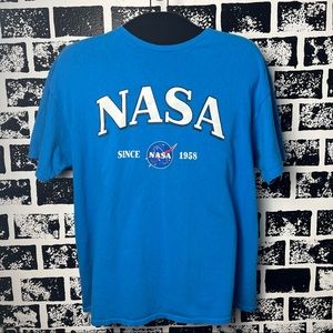 Vintage Tshirt blue nasa extra large unisex shirt graphic T-shirt